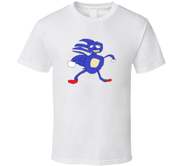 Sanic Sonic The Hedgehog Meme T Shirt