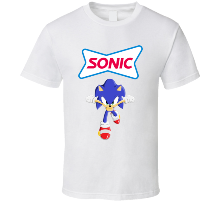 Sonic The Hedgehog Drive Thru Parody T Shirt