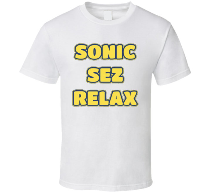 Sonic Sez Relax Adventures Of Sonic The Hedgehog T Shirt