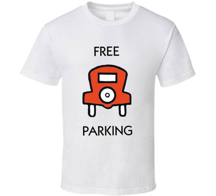 Free Parking Vintage Monopoly T Shirt