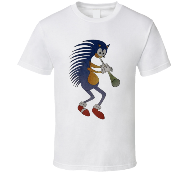 Cursed Sonic The Hedgehog Kokopelli Meme T Shirt