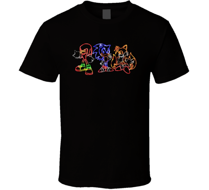 Team Sonic Neon Lights T Shirt