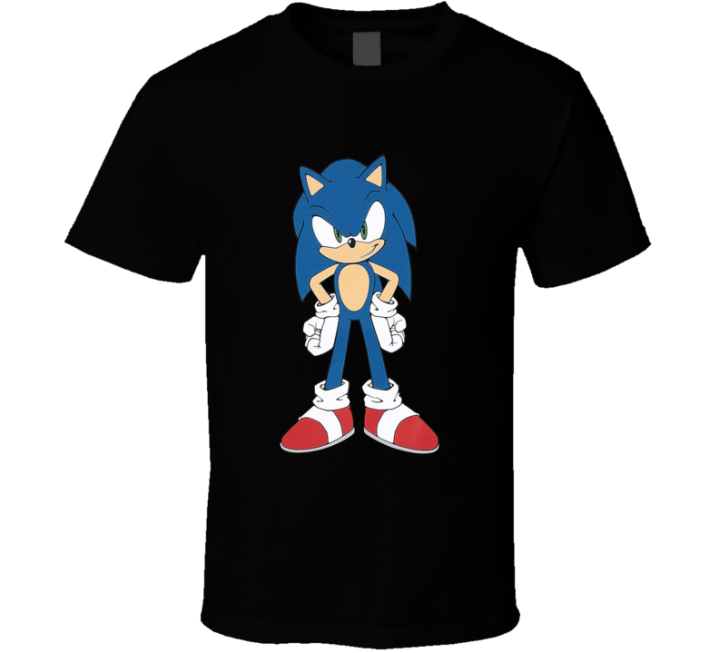 2d Sonic Hedgehog Vintage Artwork T Shirt