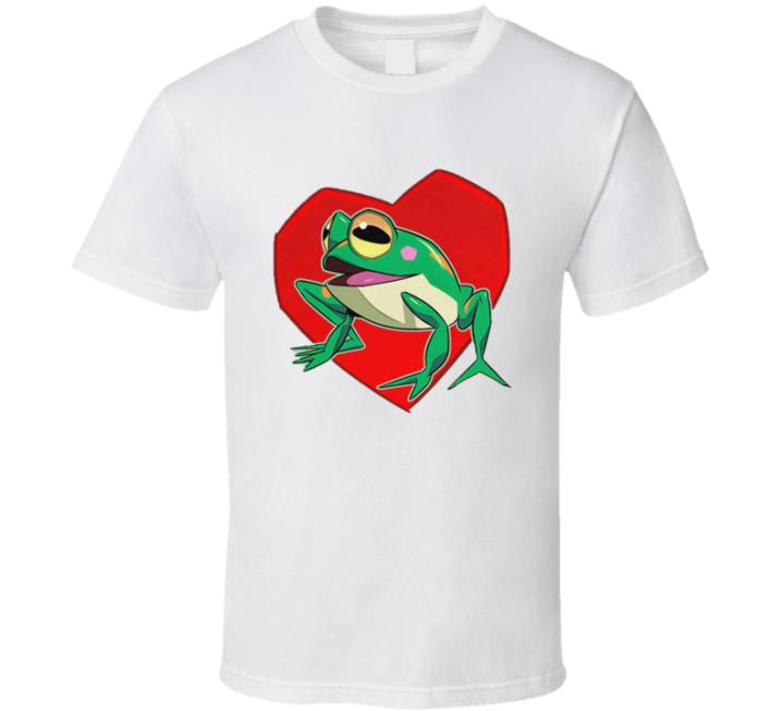 Sonic Frog Love Froggy Heart T Shirt