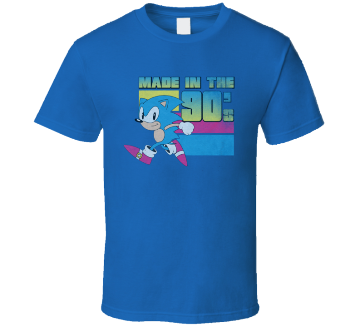 Sonic The Hedgehog Made In The 90s Birthday Retro T Shirt