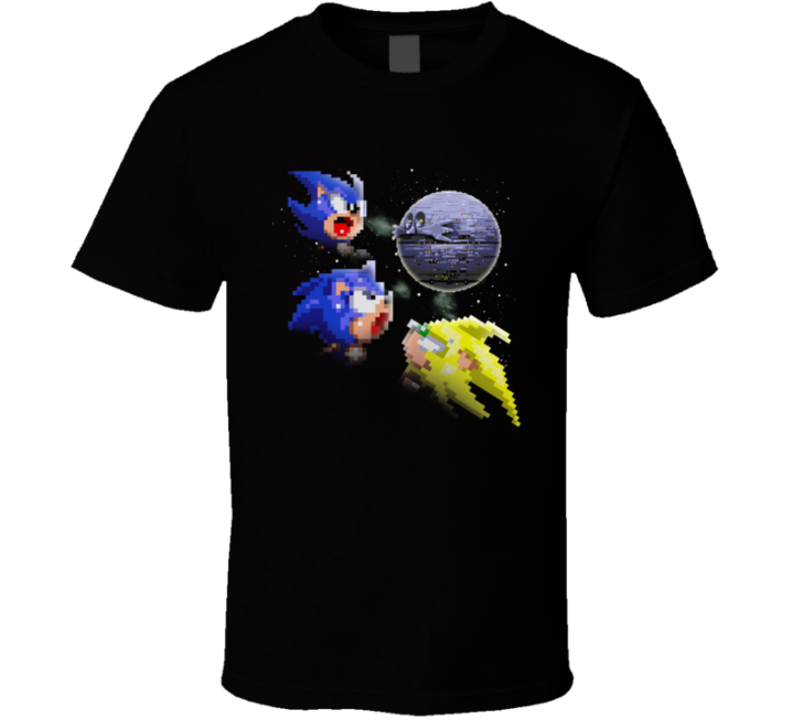 3 Sonic Death Egg Moon Cat Parody Hedgehog T Shirt