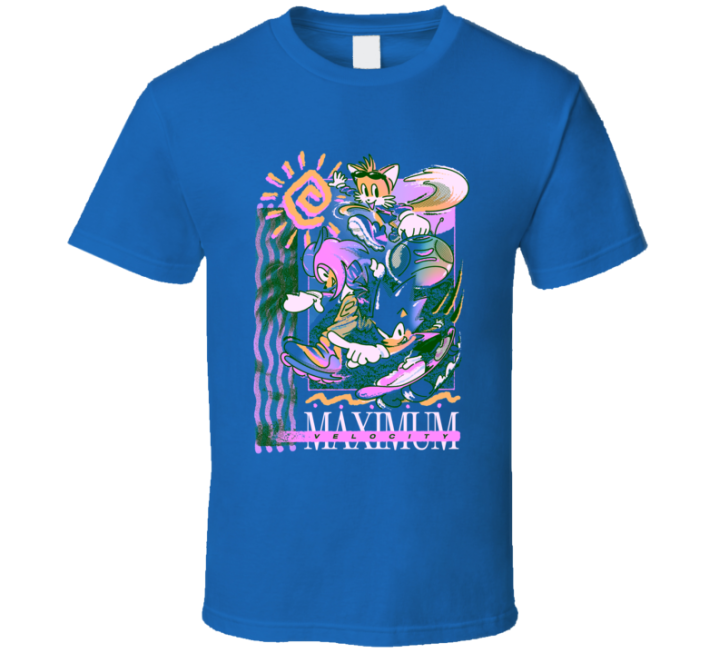 Sonic Maximum Velocity Spring Summer T Shirt