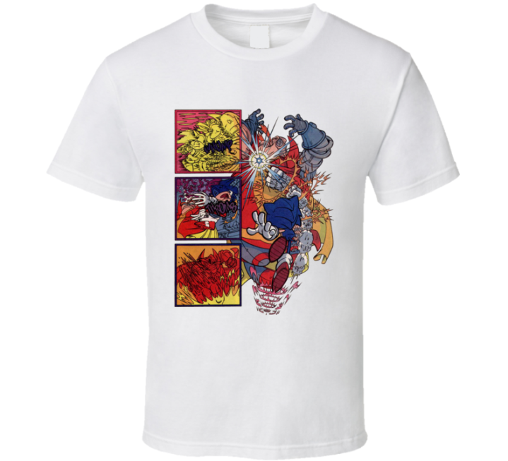 Dr Eggman Sonic Battle Comic T Shirt