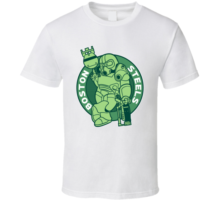 Fallout Boston Steels Gym Workout T Shirt