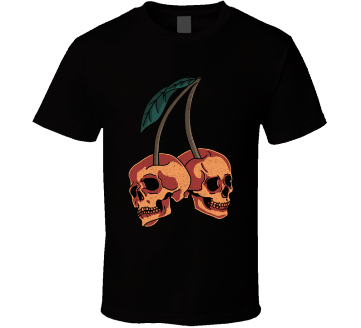 Cherry Skull Death T Shirt