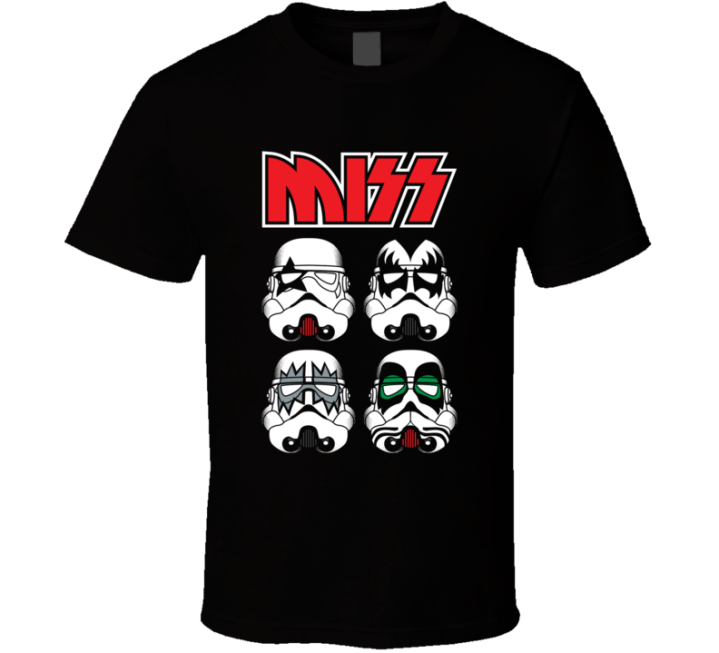 Miss Star Wars Storm Troopers Kiss Parody T Shirt