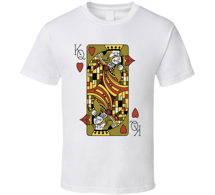 King Queen Kiss Playing Cards Deck Parody T Shirt