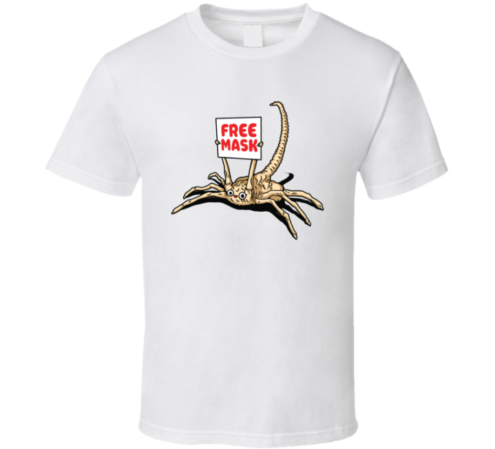 Free Mask Xenomorph Alien Fan T Shirt