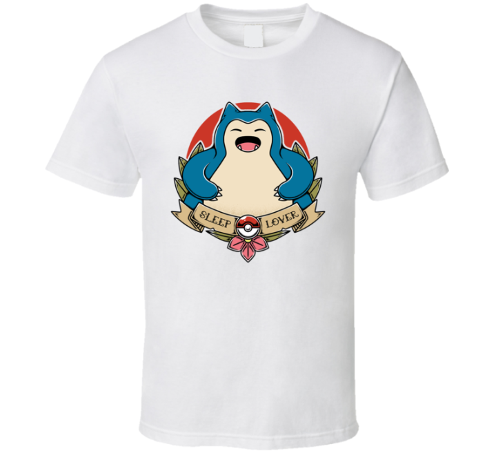 Snorlax Sleep Lover Pokemon Parody T Shirt