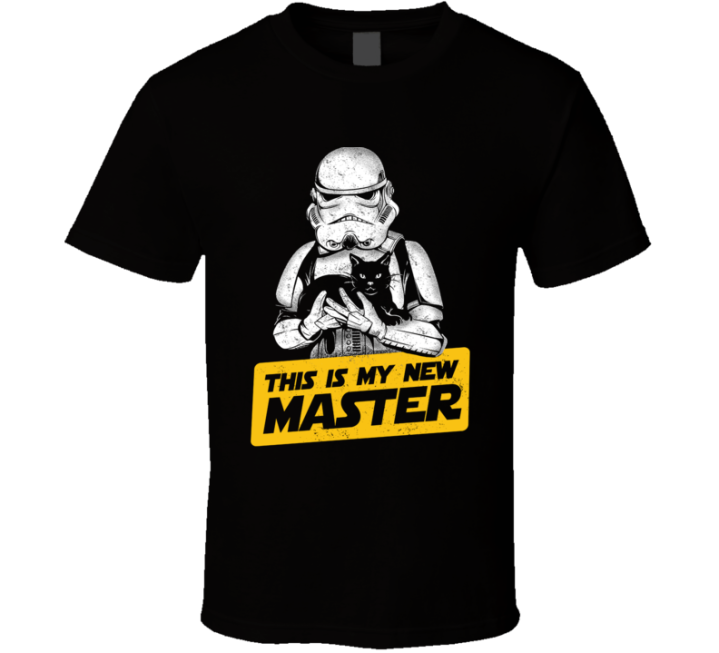 This Is My New Master Pet Cat Star Wars Parody T Shirt