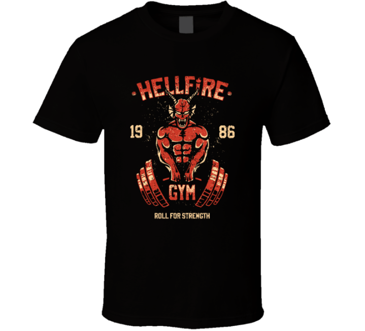 Hellfire Gym Parody Roll For Strength T Shirt