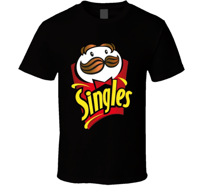 Single Pringle Singles Meme Parody T Shirt