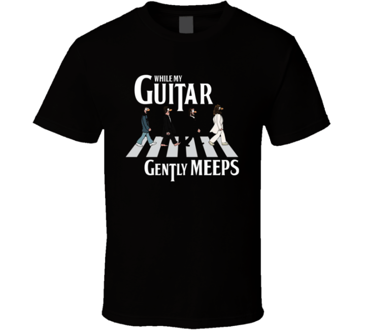 Guitar Gently Meeps Muppets Beetle Parody T Shirt