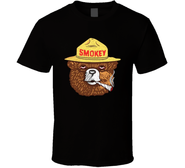 Smokey The Bear Joint Marijuana T Shirt