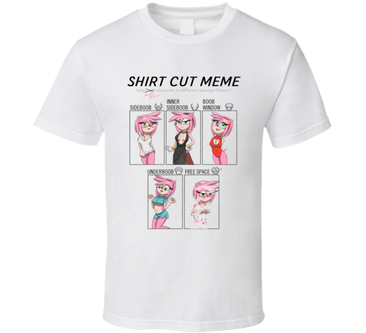 Shirt Cut Meme Amy Rose Sonic T Shirt