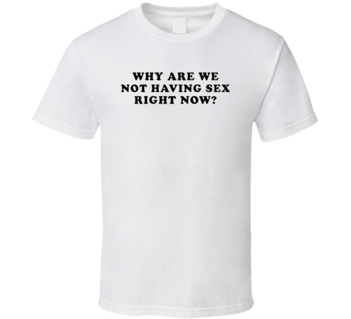 Chloe Temple Why Are We Not Having Sex Right Now T Shirt