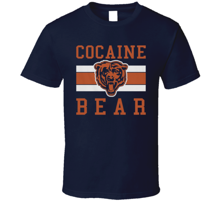 Cocaine Bear Chicago Football T Shirt