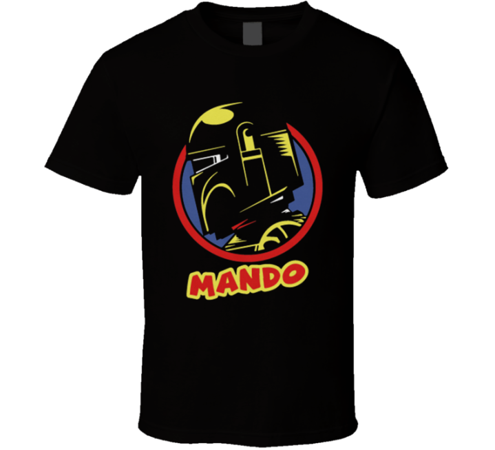 Mando Star Wars Dick Tracy Parody T Shirt