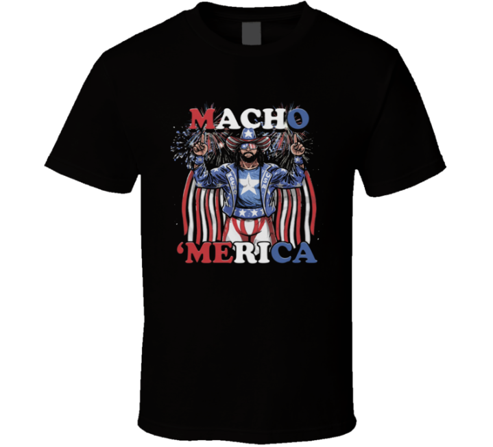 Macho Man Randy Savage July 4 Fourth Merica T Shirt