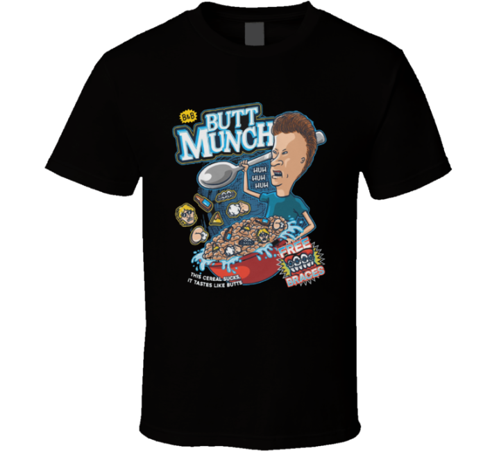 Beavis Butt Munch Butthead Cereal T Shirt