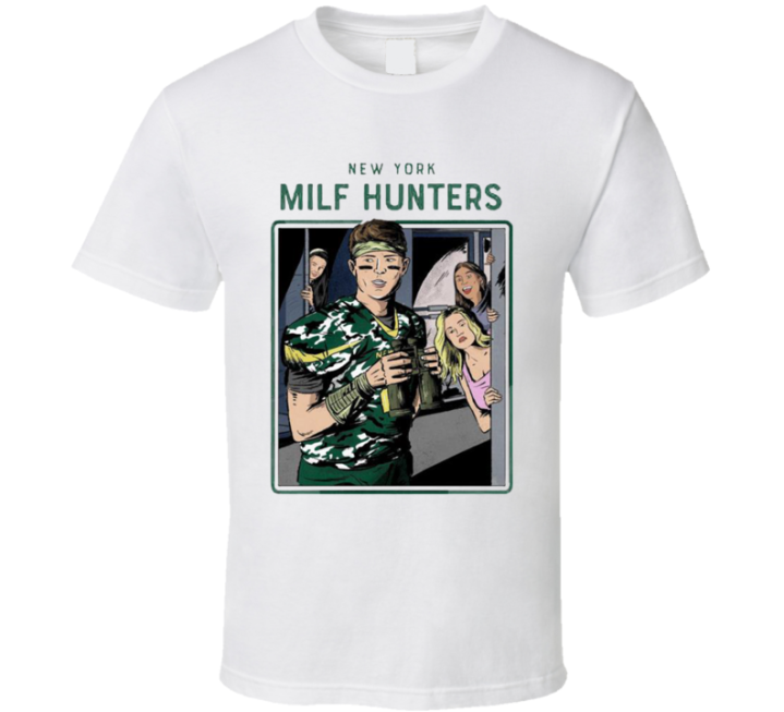 New York Milf Hunters Jets Zach Wilson Football T Shirt