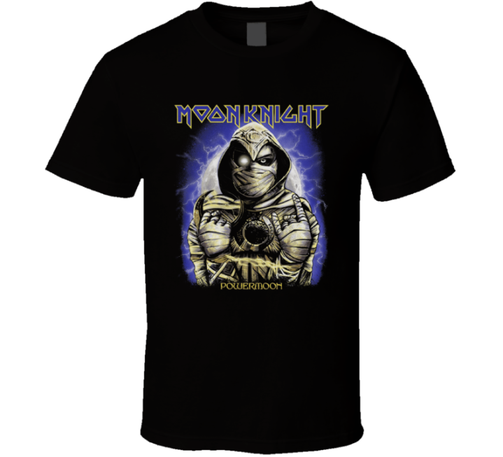 Power Moon Knight Iron Maiden Parody T Shirt