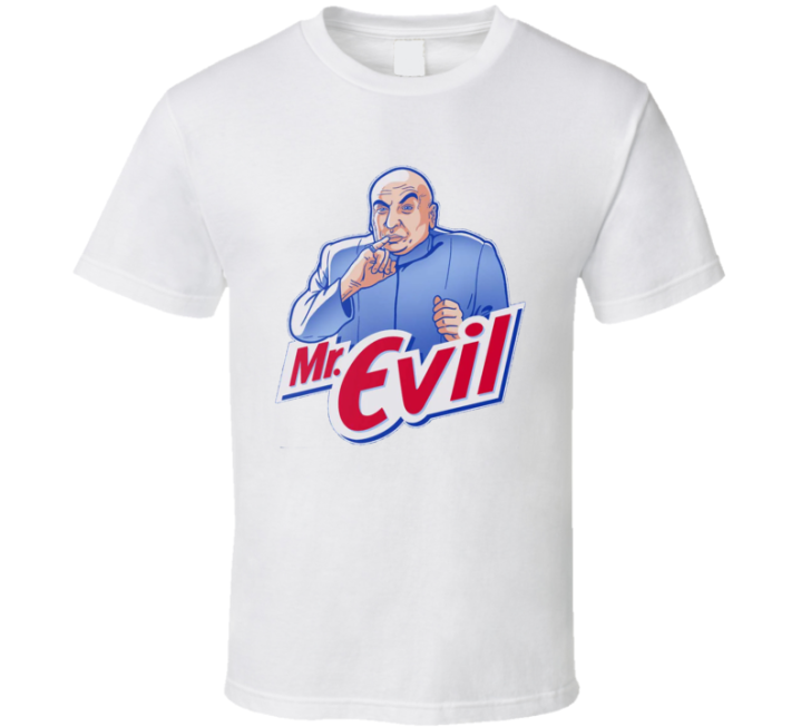 Mr Evil Dr Clean Parody T Shirt