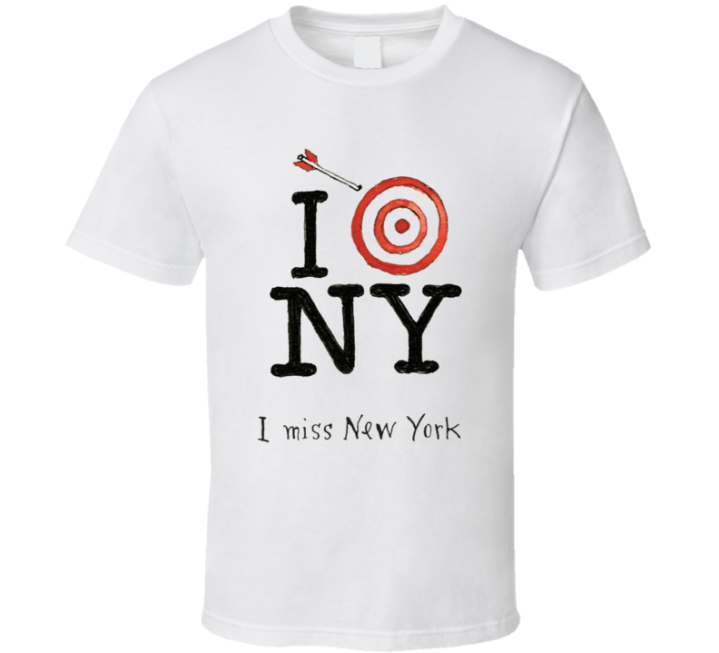 I Miss New York Target Parody Logo T Shirt