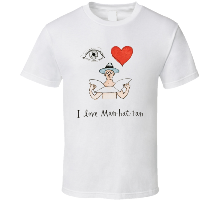 I Love Manhattan New York Parody Logo T Shirt