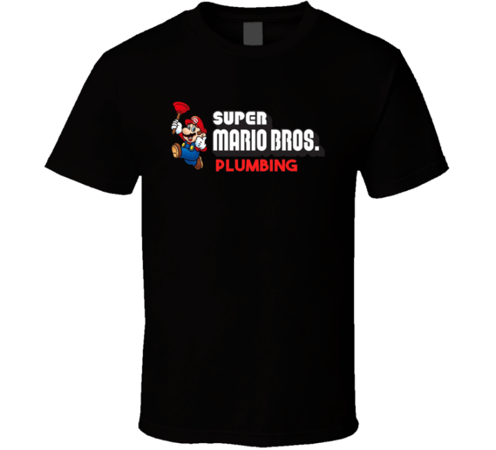 Super Mario Bros Plumbing T Shirt