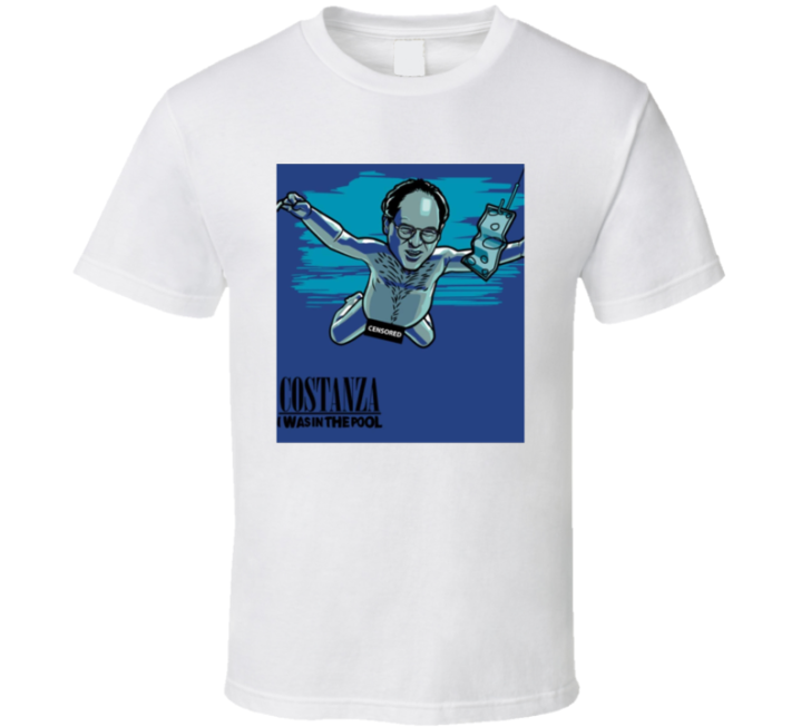 Seinfeld Costanza In The Pool Nirvana Parody T Shirt