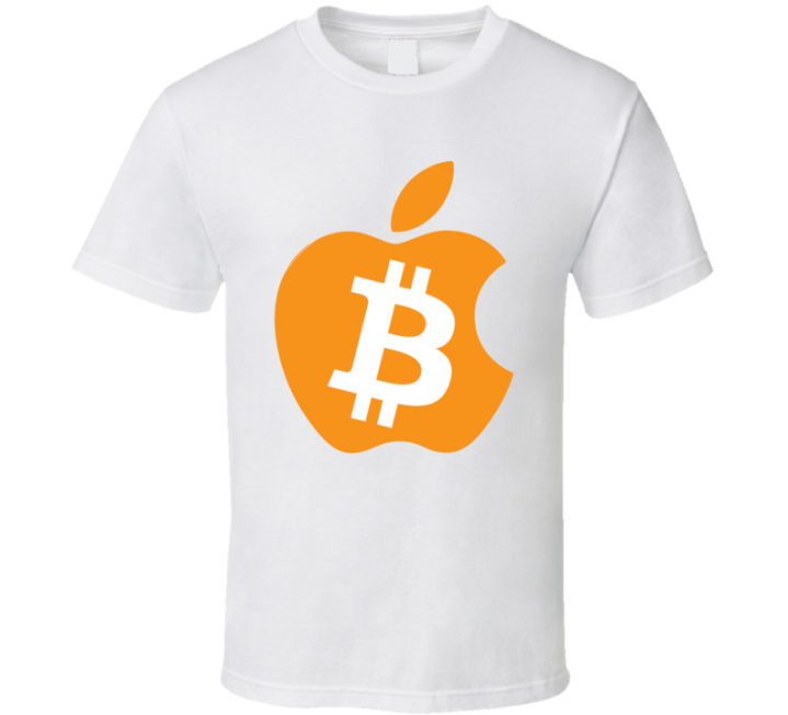 Apple Bitcoin Parody T Shirt