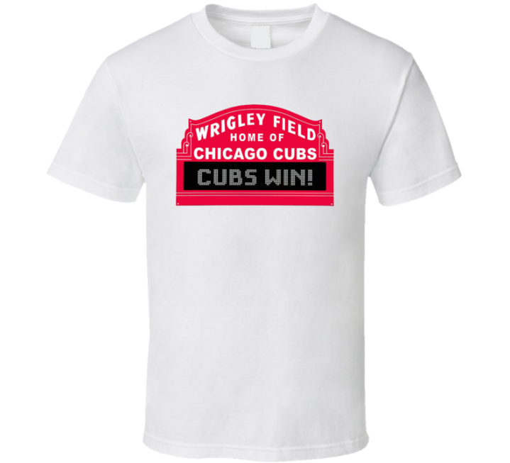 Wrigley Field Home Of Chicago Cubs Win Baseball T Shirt