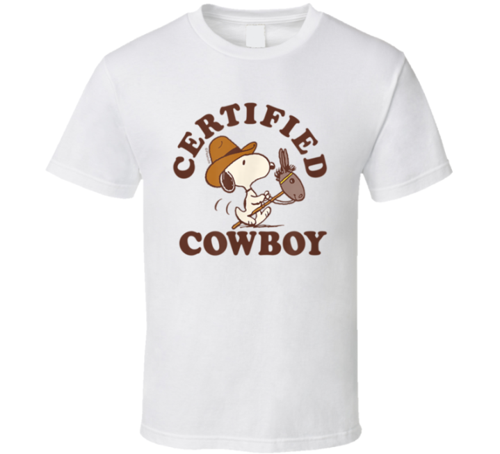 Certified Cowboy Snoopy T Shirt