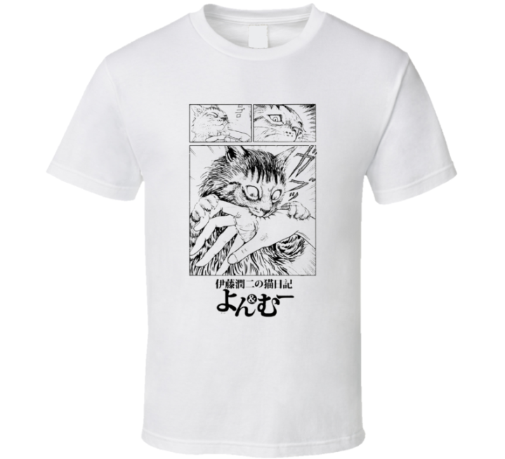 Junji Ito's Cat Diary Yon Mu Bite T Shirt