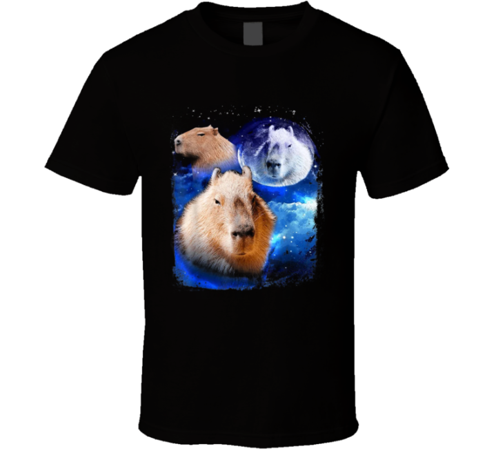 Capybara Moon Meme T Shirt