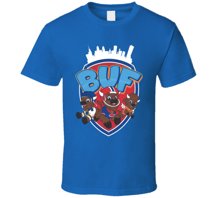 Buf Patrol Buffalo Bills Paw Parody T Shirt