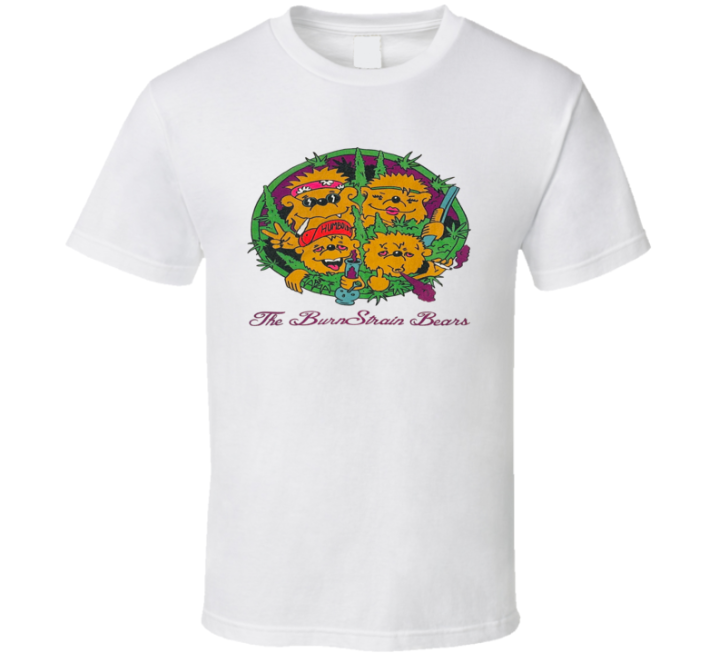 The Burnstrain Bears Bearenstein Weed Parody T Shirt