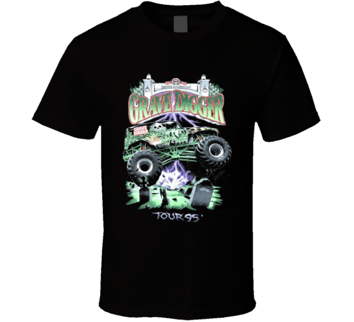 Grave Digger Tour 95 Monster Truck T Shirt