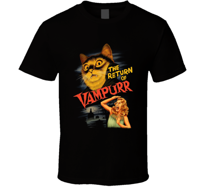 Return Of The Vampurr Pet Cat Halloween T Shirt