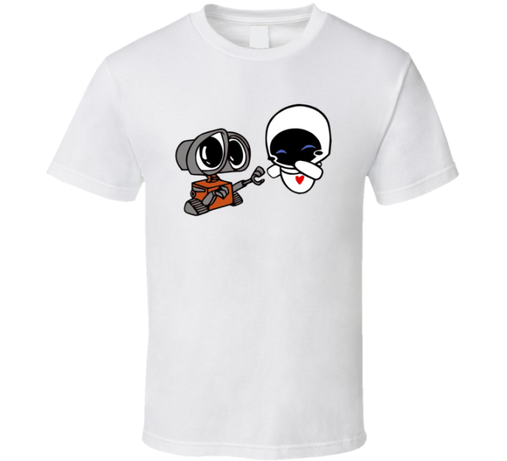 Wall-e And Eva Valentines Day Couple T Shirt