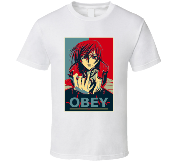 Obey Lelouche V Britania Code Geass T Shirt