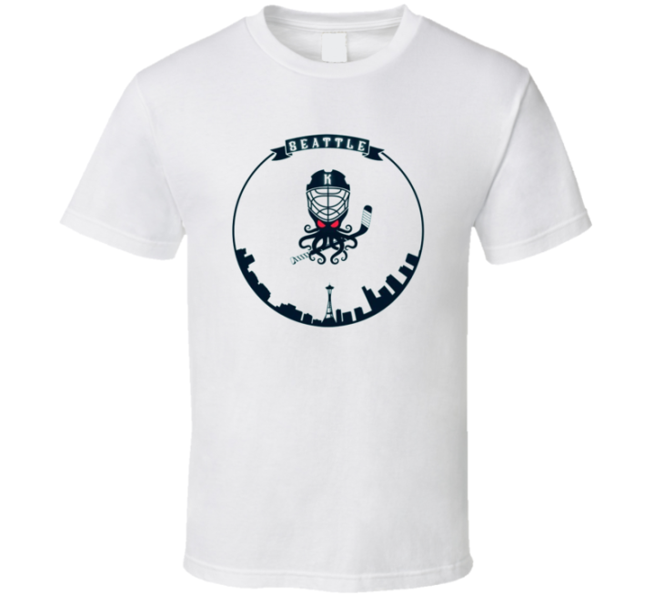 Seattle Kraken City Scape Hockey T Shirt