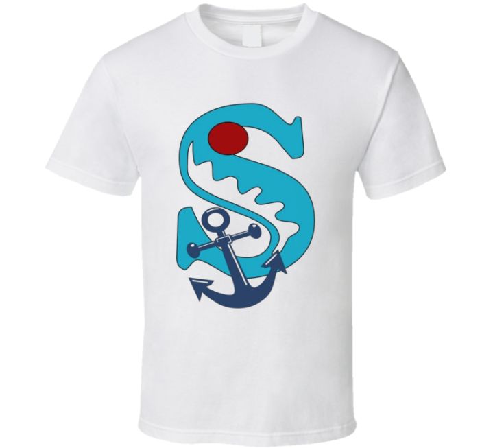 Seattle Kraken Old School 90s Drawing T Shirt