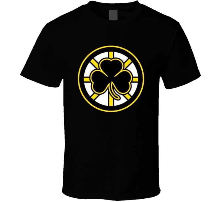 Boston Bruins Clover Hockey T Shirt